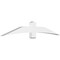 Ekena Millwork Bellingham Architectural Grade PVC Gable Bracket, 84"W x 14"H x 4"D x 6"F, 4/12 Pitch GBP084X14X0406BEL00 - alternate 1